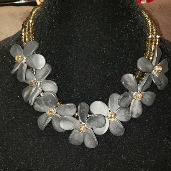 Nakamol Jewelry - Nakamol Black flower necklace